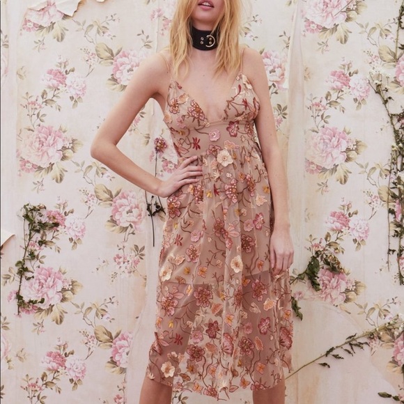 for love and lemons botanic midi dress